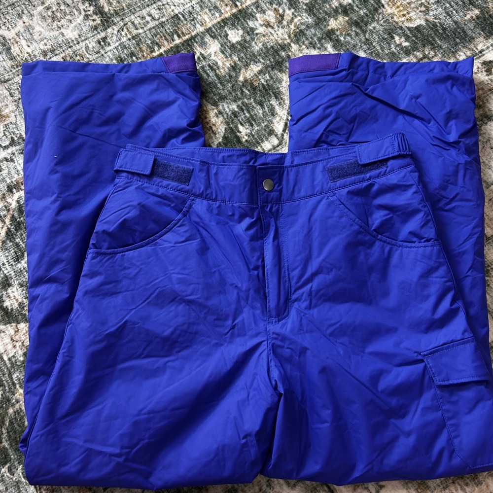 Columbia ski snow pants indigo blue purple kids large 14-16